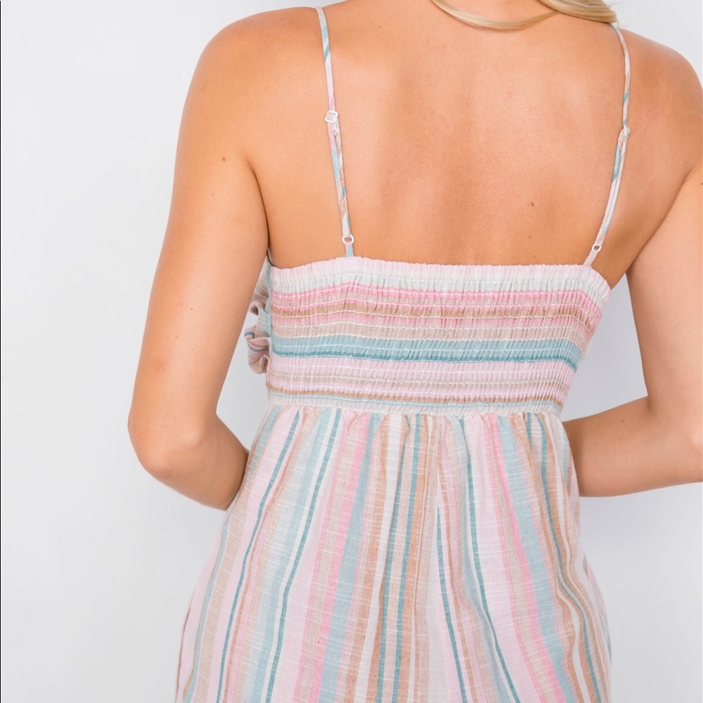 Pastel Stripe Jumpsuit - Picture 4 of 5